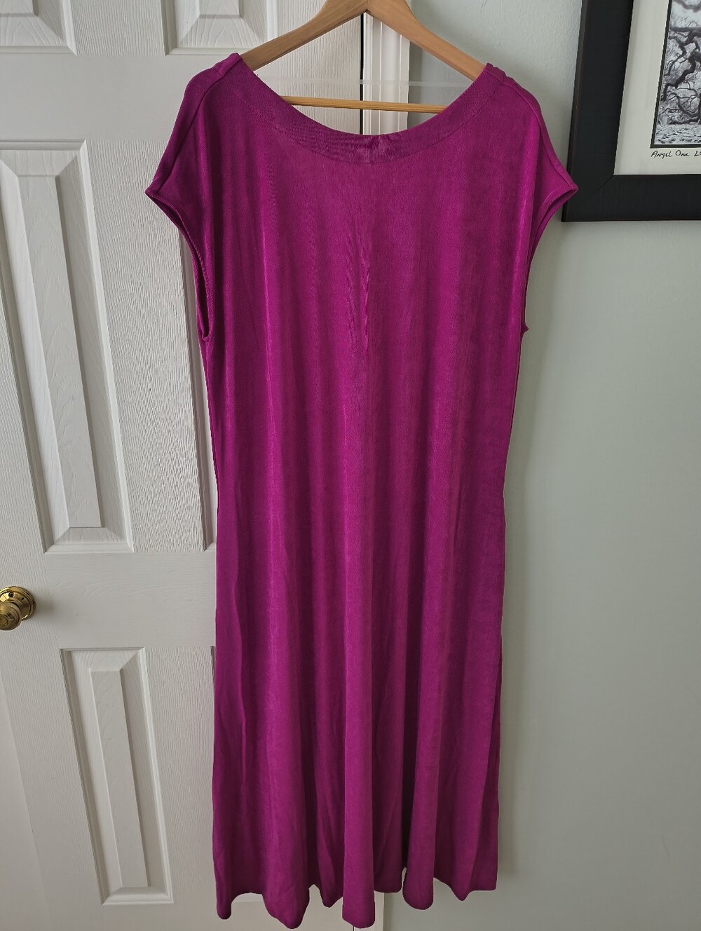 Women's Magenta Cap-Sleeve Casual Dress By Chico's.